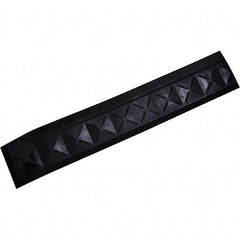 Ergo Advantage - 22" Long x 4" Wide x 1" Thick, Anti-Fatigue Modular Matting Anti-Fatigue Flooring - Female, 1 Interlocking Side, Black, For Dry Areas - Apex Tool & Supply