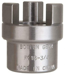 Boston Gear - 3/4" Max Bore Diam, FC15 Coupling Size, Flexible Half Coupling - 1-1/2" OD, 2.76" OAL, Steel - Apex Tool & Supply