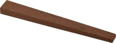 Norton - 4" Long x 1/2" Wide x 1/4" Thick, Aluminum Oxide Sharpening Stone - Taper, Medium Grade - Apex Tool & Supply