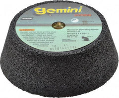 Norton - 6" Diam, 2" Overall Thickness, 16 Grit, Type 11 Tool & Cutter Grinding Wheel - Very Coarse Grade, Aluminum Oxide/Silicon Carbide Blend, Q Hardness, 6,000 RPM - Apex Tool & Supply