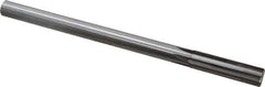 Made in USA - 0.617" Carbide-Tipped 6 Flute Chucking Reamer - Straight Flute, 9/16" Straight Shank, 2-1/4" Flute Length, 9" OAL - Apex Tool & Supply