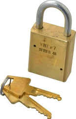 American Lock - 3/4" Shackle Clearance, Keyed Alike Tubular Padlock - 1/4" Shackle Diam, Steel - Apex Tool & Supply