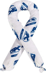 Brady SPC Sorbents - 12 Gal, 4' Long, 3" Diam, Polypropylene Sock - Oil Only, White - Apex Tool & Supply