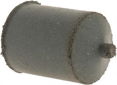 Cratex - 7/8" Max Diam x 1-1/4" Long, Cone, Rubberized Point - Coarse Grade, Silicon Carbide, 1/4" Arbor Hole, Unmounted - Apex Tool & Supply
