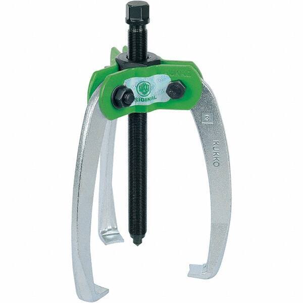 KUKKO - 3 Jaw, 1/2" to 6-3/8" Spread, 8-1/2 Ton Capacity, Jaw Puller - For Bearings, Gears, Discs - Apex Tool & Supply