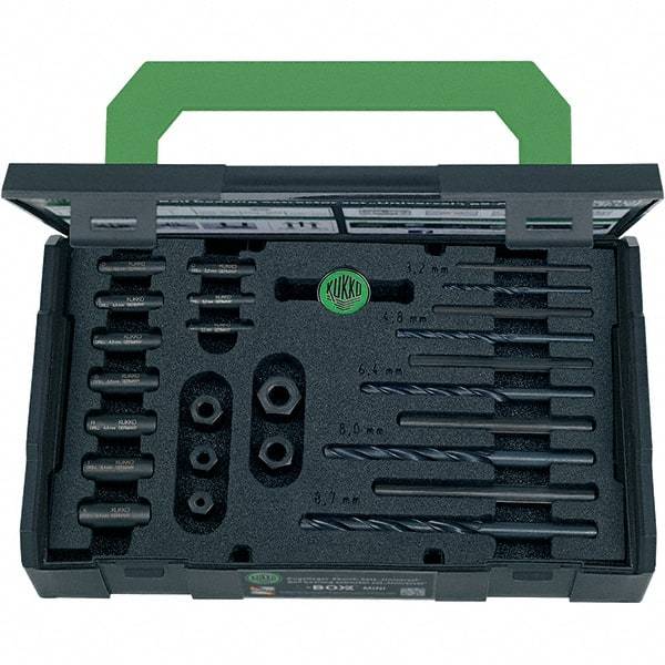 KUKKO - Bolt Extractor Sets Tool Type: Bolt & Screw Extractor Size Range (Inch): 1/4 - 5/8 - Apex Tool & Supply