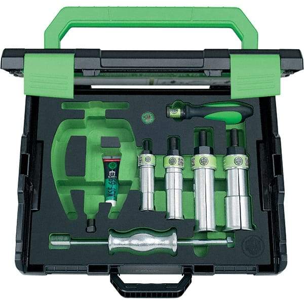 KUKKO - 1 Piece, 1-1/8 to 2-3/4" Spread, Blind Hole Puller Set - 1 Jaws, 5-1/4" Reach - Apex Tool & Supply