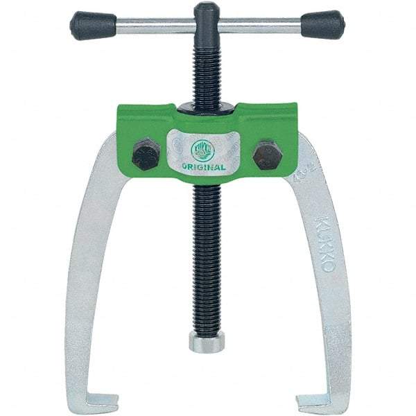 KUKKO - 2 Jaw, 1/4" to 2-3/4" Spread, 1 Ton Capacity, Jaw Puller - 2-3/4" Reach, For Bearings, Gears, Discs - Apex Tool & Supply