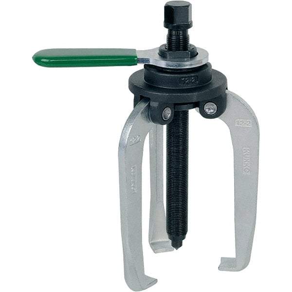 KUKKO - 3 Jaw, 1-1/2" to 5-7/8" Spread, 9-1/2 Ton Capacity, Jaw Puller - 5-7/8" Reach, For Bearings, Gears, Discs - Apex Tool & Supply