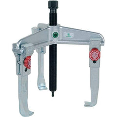 KUKKO - 3 Jaw, 1-1/2" to 6-3/8" Spread, 7-1/2 Ton Capacity, Reversible Puller - 5-7/8" Reach, For Bearings, Gears, Discs, Bushings, Seals - Apex Tool & Supply