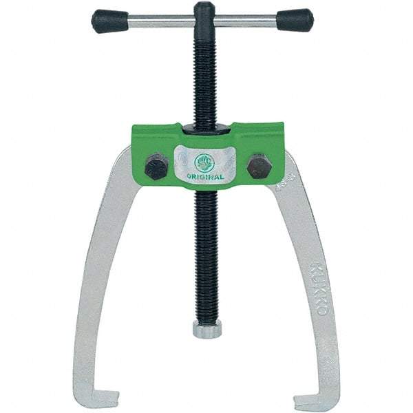 KUKKO - 2 Jaw, 1/4" to 3-3/16" Spread, 1 Ton Capacity, Jaw Puller - 3-3/16" Reach, For Bearings, Gears, Discs - Apex Tool & Supply