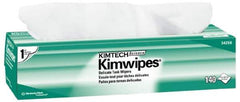 Kimtech - Dry Clean Room/Lab/Critical Task Wipes - Pop-Up, 16-5/8" x 14-3/4" Sheet Size, White - Apex Tool & Supply