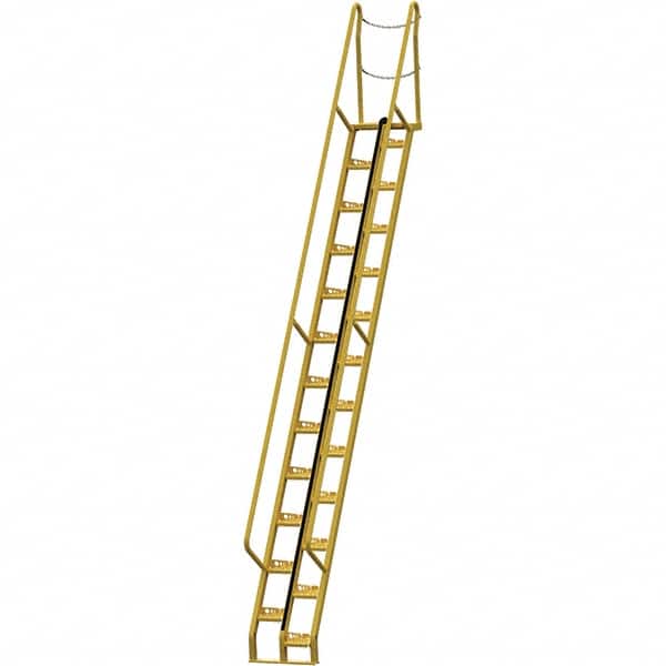 Vestil - 210-3/8" High 350 Lb Capacity 24 Step Alternating Tread Stair - Apex Tool & Supply