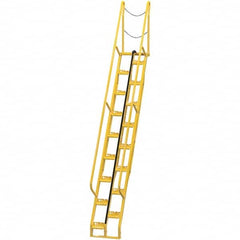 Vestil - 174-1/8" High 350 Lb Capacity 17 Step Alternating Tread Stair - Apex Tool & Supply