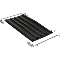 Vestil - Blue Polypropylene Self-Dumping Hopper Poly Lid - Use with Dumpers - Apex Tool & Supply