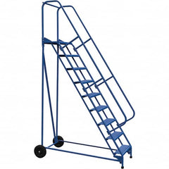 Vestil - 120" High 350 Lb Capacity 9 Step Ladder - Apex Tool & Supply