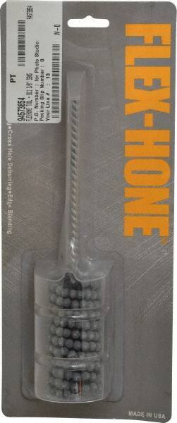 Brush Research Mfg. - 1-3/8" Bore Diam, 320 Grit, Silicon Carbide Flexible Hone - Extra Fine, 8" OAL - Apex Tool & Supply