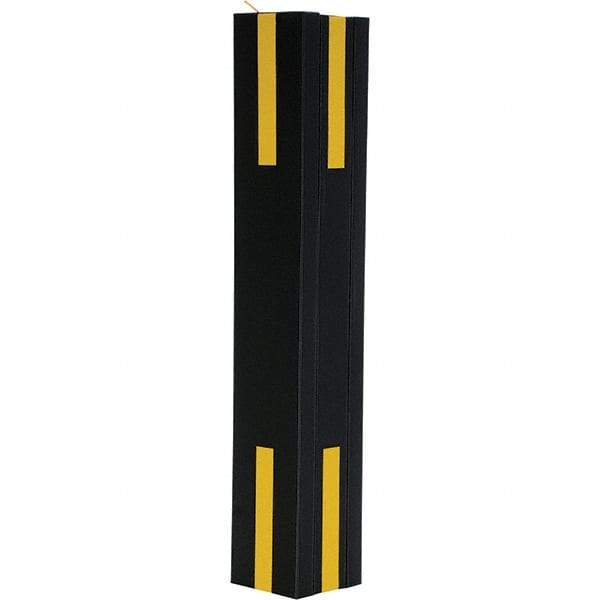 Vestil - 6" High, Column Protector - Fits 6" Columns, Black - Apex Tool & Supply