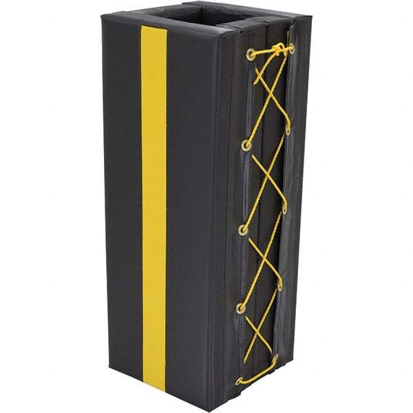 Vestil - 3" High, Column Protector - Fits 8" Columns, Black - Apex Tool & Supply