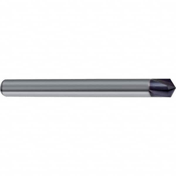 Guhring - 12mm Diam 4 Flute Single End Solid Carbide Chamfer Mill - Apex Tool & Supply