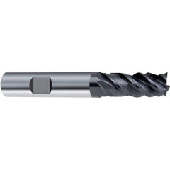 Guhring - 20mm, 4 Flute, Single End, Solid Carbide, Corner Chamfer End Mill - 104mm OAL, 48° Helix, Right Hand Flute, 45mm LOC, Right Hand Cut - Apex Tool & Supply
