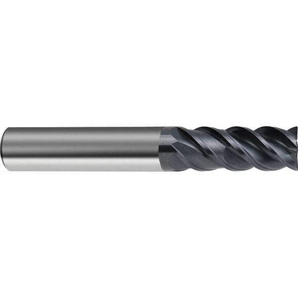 Guhring - 20mm, 4 Flute, Single End, Solid Carbide, Corner Chamfer End Mill - 104mm OAL, 48° Helix, Right Hand Flute, 45mm LOC, Right Hand Cut - Apex Tool & Supply