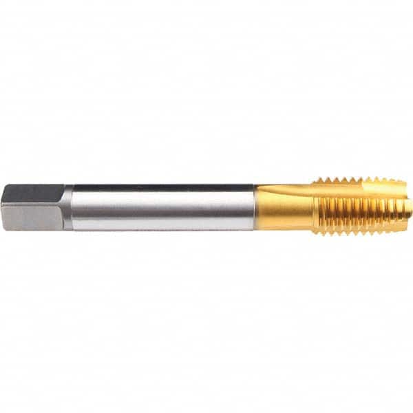 Emuge - 1/4-19 G(BSP) TiN Finish Cobalt 3 Flute British Standard Pipe Tap - Apex Tool & Supply