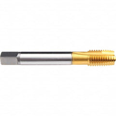 Emuge - 1/4-19 G(BSP) TiN Finish Cobalt 3 Flute British Standard Pipe Tap - Apex Tool & Supply
