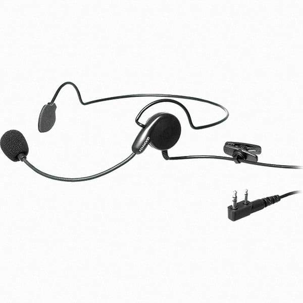 Kenwood - Behind the Head, Boom Microphone Headset with Microphone - Black, Use with Protalk Series Two Way Radios - Apex Tool & Supply