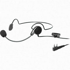 Kenwood - Behind the Head, Boom Microphone Headset with Microphone - Black, Use with Protalk Series Two Way Radios - Apex Tool & Supply