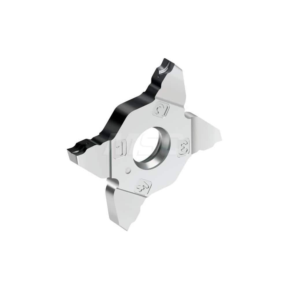 Grooving Insert: MX22CF5 WSM23S, Solid Carbide Al Finish, Neutral, 0.207″ Cutting Width, Series Tiger-tec Silver