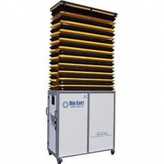 Air-Care - 36" Wide x 36" High x 75" Deep, Air Cleaner Containment Cart - Apex Tool & Supply