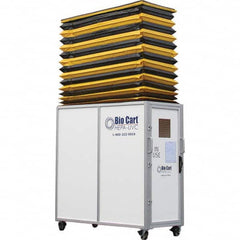 Air-Care - 36" Wide x 36" High x 75" Deep, Air Cleaner Containment Cart - Apex Tool & Supply