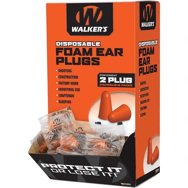 Walkers - Earplugs Disposable or Reusable: Disposable Style: Uncorded - Apex Tool & Supply