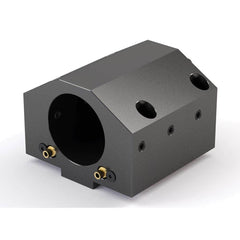 Global CNC Industries - Turret & VDI Tool Holders; Type: Mazak ID Block ; Clamping System: 118mm X 88mm ; Tool Axis: ID ; Through Coolant: No ; Additional Information: 4 Mounting Holes - Exact Industrial Supply
