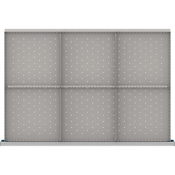 LISTA - 6-Compartment Drawer Divider Layout for 3.15" High Drawers - Apex Tool & Supply