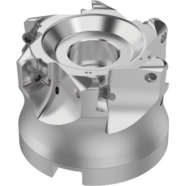 Seco - Indexable High-Feed Face Mills Cutting Diameter (mm): 66.00 Maximum Depth of Cut (mm): 1.80 - Apex Tool & Supply