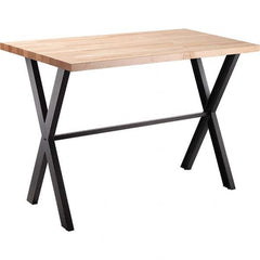 National Public Seating - Stationary Tables Type: Cafeteria Tables Material: Maple Wood; Steel - Apex Tool & Supply