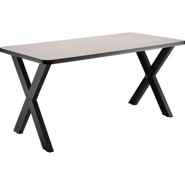 National Public Seating - Stationary Tables Type: Cafeteria Tables Material: HPL Top; MDF Core w/Protect Edge; Steel - Apex Tool & Supply