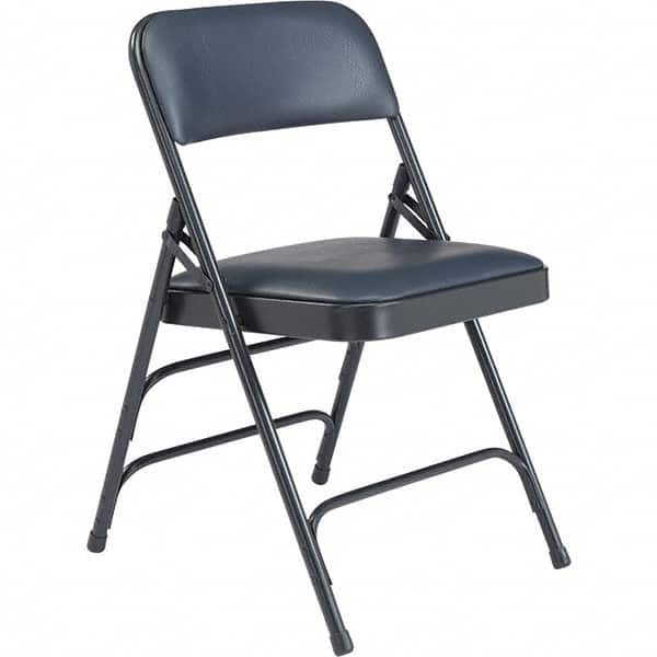National Public Seating - Folding Chairs Pad Type: Folding Chair w/Vinyl Padded Seat Material: Vinyl; Steel - Apex Tool & Supply