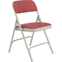 National Public Seating - Folding Chairs Pad Type: Folding Chair w/Fabric Padded Seat Material: Fabric; Steel - Apex Tool & Supply