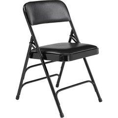 National Public Seating - Folding Chairs Pad Type: Folding Chair w/Vinyl Padded Seat Material: Vinyl; Steel - Apex Tool & Supply