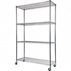 ALERA - 2,400 Lb Capacity 4 Shelf Wire Shelving - Starter Unit - Apex Tool & Supply