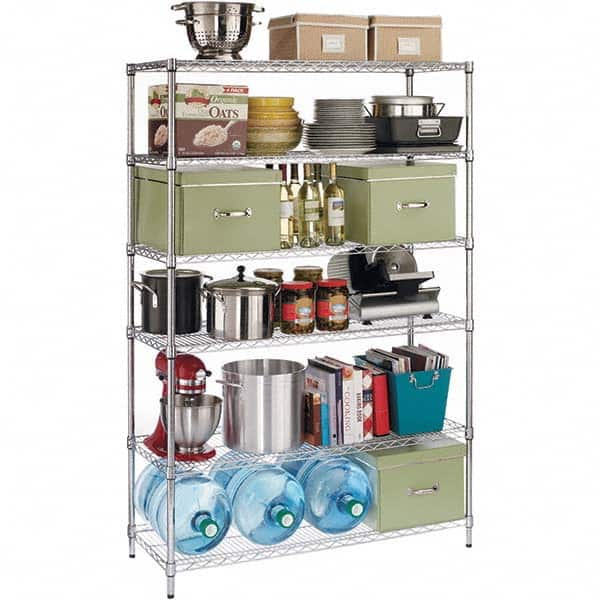 ALERA - 3,600 Lb Capacity 6 Shelf Wire Shelving - Starter Unit - Apex Tool & Supply