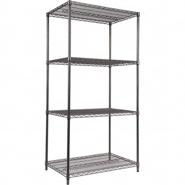 ALERA - 4,000 Lb Capacity 4 Shelf Wire Shelving - Starter Unit - Apex Tool & Supply