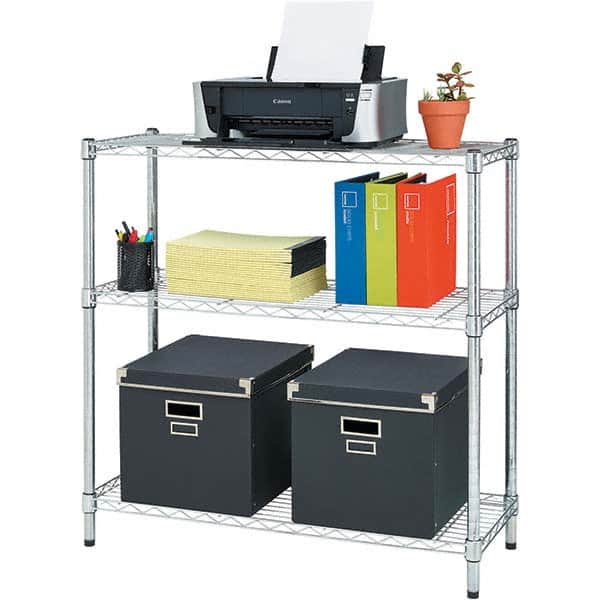 ALERA - 750 Lb Capacity 3 Shelf Wire Shelving - Starter Unit - Apex Tool & Supply