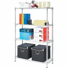 ALERA - 1,000 Lb Capacity 4 Shelf Wire Shelving - Starter Unit - Apex Tool & Supply