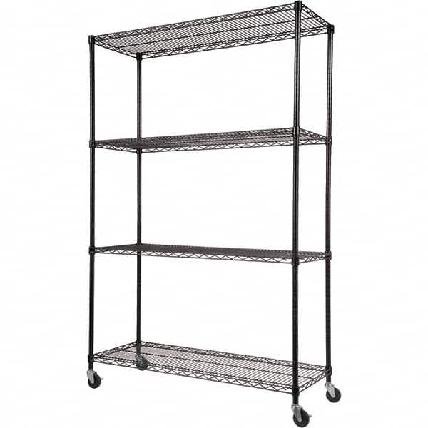 ALERA - 2,400 Lb Capacity 4 Shelf Wire Shelving - Starter Unit - Apex Tool & Supply