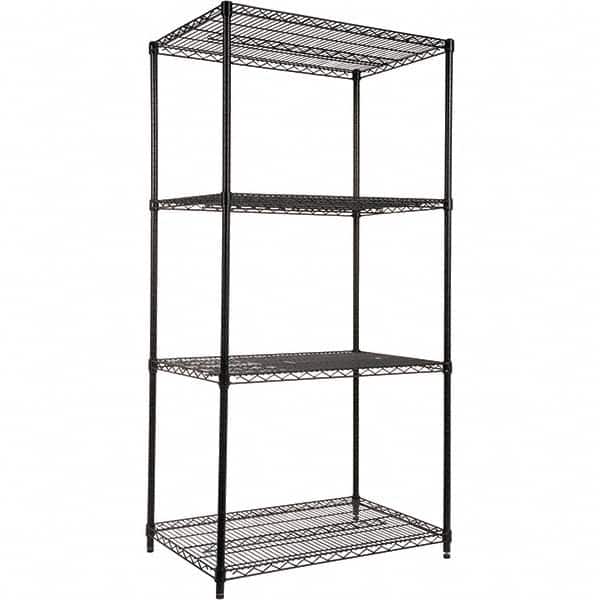 ALERA - 4,000 Lb Capacity 4 Shelf Wire Shelving - Starter Unit - Apex Tool & Supply