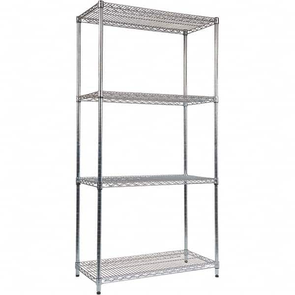 ALERA - 5,000 Lb Capacity 4 Shelf Wire Shelving - Starter Unit - Apex Tool & Supply
